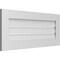 Ekena Millwork Vertical Surface Mount PVC Gable Vent: Functional, w/ 3-1/2"W x 1"P Standard Frame, 38"W x 16"H GVPVE38X1601SF - alternate 2